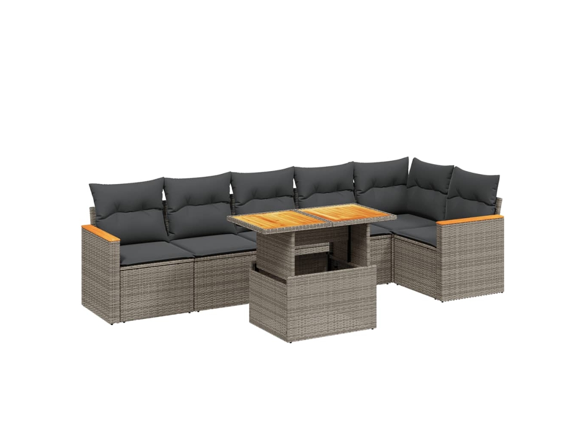 Garden Sofa Set, Garden Sofa Sets Vidaxl Cinzeto Rattan / Vime (n/a)