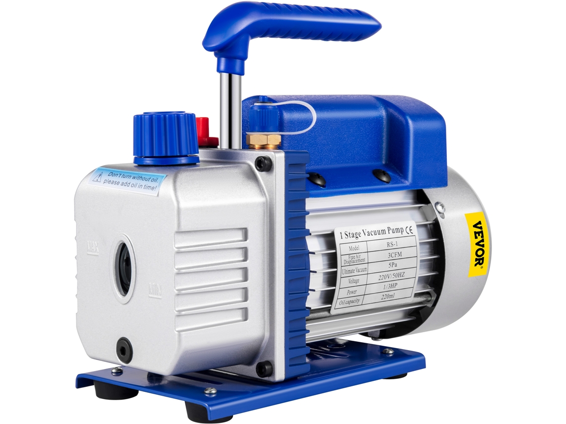 Bomba de Vácuo de Refrigerante de 1 Estágio 3Cfm 1/3 Hp