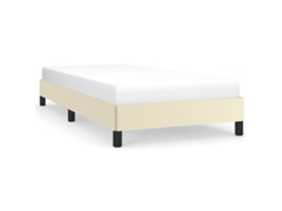 Bed Frame, Bed Frames Vidaxl Creme Couro Artificial (80 X 200 Cm)