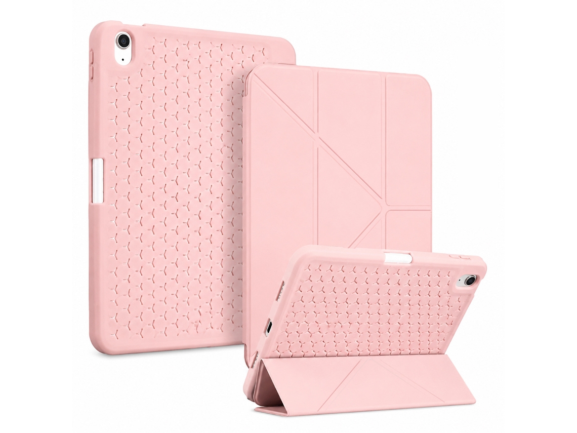 Capa Para Ipad Pro De 11 Polegadas (2024/2025) Hibbent Dissipação De Calor Em Favo De Mel (rosa)