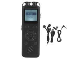 Aetheria gravador Digital de Voz Profissional 16gb Sk 288 com Reprodutor Mp3 e Tela Led