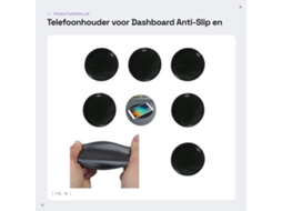 Telefoneira Antideslizante - Telefoneira Para O Painel - Telefoneira Para O Para-brisa - Reutilizável - Materiais De Pu - Durável E Flexível - Telefon
