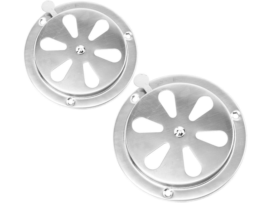 Conjunto De 2 Peças De Tampas De Ventilação Ajustáveis Em Aço Inoxidável Para Barcos