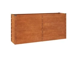 Garden Raised Bed, Garden Raised Beds Vidaxl Marrom Aço (160 X 40 X 77 Cm)
