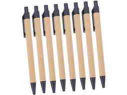 Conjunto De 8 Canetas Esferográficas Retráteis Ergonômicas Exceart,