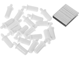 Kit De Reparo Persianas Garneck Com 40 Peças, Pinos De Reposição Em Aço Inoxidável Branco E Plástico, Ferramentas