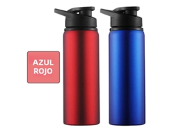 Garrafa de Água Portátil de Metal Reutilizável e À Prova de Vazamentos MDUG (azul + Vermelho)