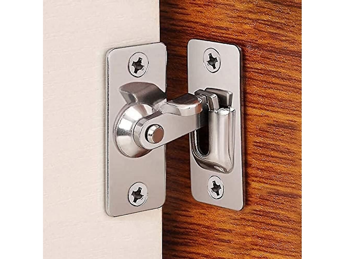 Conjunto De 4 Fivelas De Porta Em Aço Inoxidável Com Parafuso