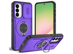 Capa Zruxe Compativel Com Samsung Galaxy A56 5g/a36 5g (magsafe - Suporte Giratorio - Roxa)