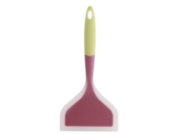 Espátula De Silicone Antiaderente, Virador Largo, Verde, Para Bolo, Bife, Pizza, Utensílio Cozinha