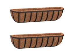 Wall Trough, Wall Troughs Vidaxl Preto Aço (61 X 19 X 16 Cm)