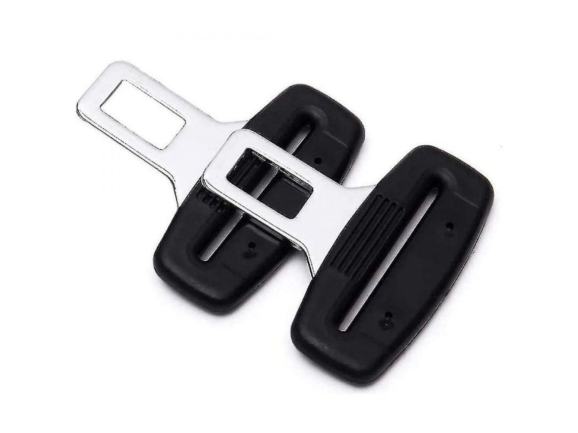 Clip De Cinto De Segurança Universal Para Carros, Fivela Metálica Anti-óxido, 2 Peças, Preto