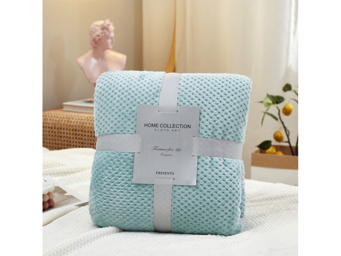 Cobertores Macios e Aconchegantes para Cama Sofá e Loveseat-Grade de Abacaxi Azul Água Clara EVELTEK 70x100cm