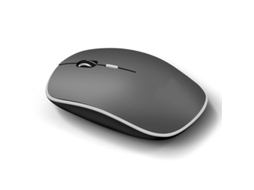 Rato Yizhood Computador Silencioso Sem Fio 1600 Dpi Som Silencioso Usb Pc Mudo Sem Fio Para Laptop Cinza