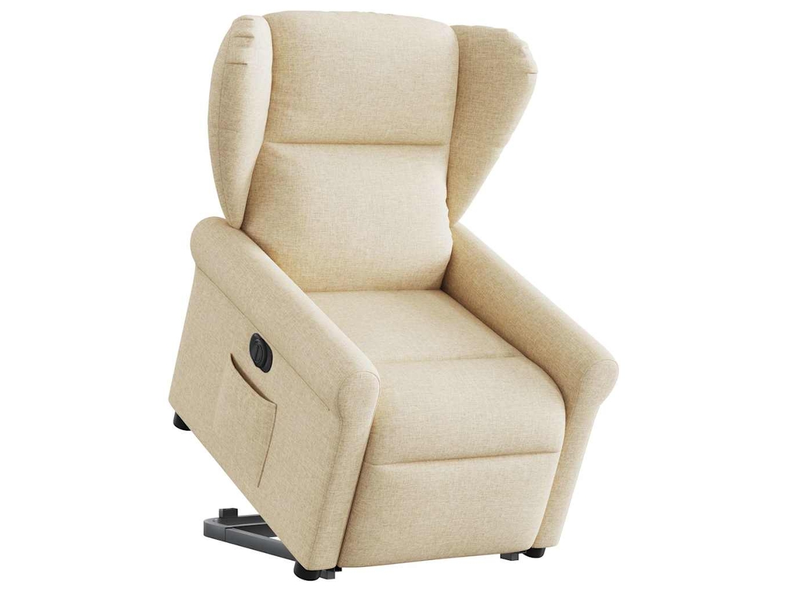 Electric Stand Up Recliner Chair, Electric Stand Up Recliner Chairs Vidaxl Creme Tecido