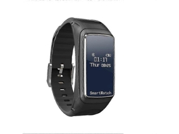 Relógio inteligente com fones de ouvido sem fio TWS Bluetooth 5.0, fones de ouvido esportivos, fone de ouvido inteligente Ly Ebike (preto)