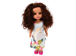 Mali boneca de Menina Branca Realista 14pol Vestível Vinil Brinquedo Presente Aniversário
