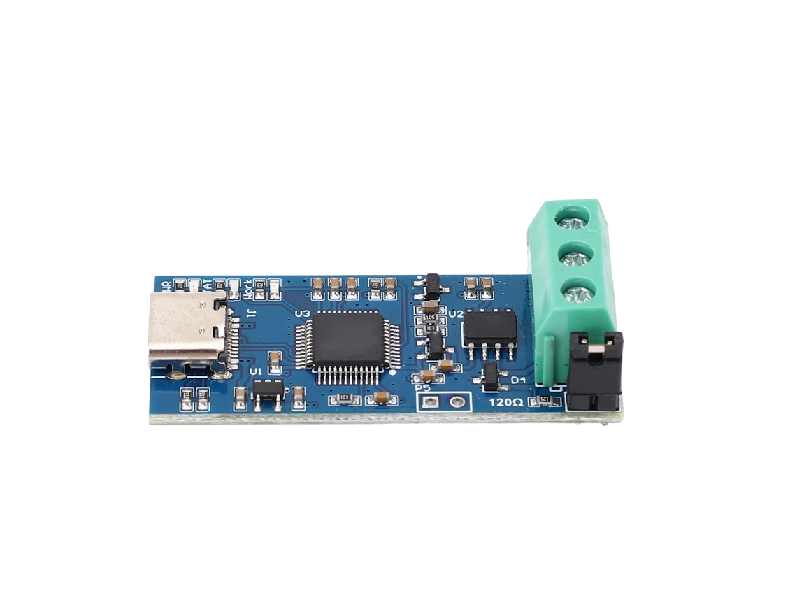 Conversor Módulo Usb para Can com Alimentação Type C Analisador Can2.0a/b/fd V2.0