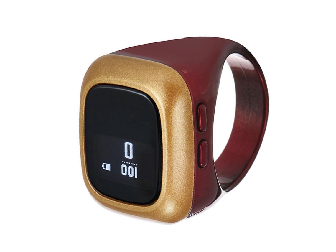 Ferramenta De Contagem Digital De 18mm Com Tela Oled Alertas Vibratórios Dispositivo De Contagem Conveniente Abs Para Atletas Idosos Claret
