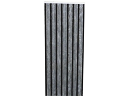 Cortina De Porta Florence Caterpillar 90x220 Cm - Cinza, Preto