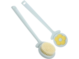 Escova Esfoliante Corporal Popetpop De 2 Peças Com Cabo Alongado, Esponja De Banho Para Limpeza Das Costas, Escova De