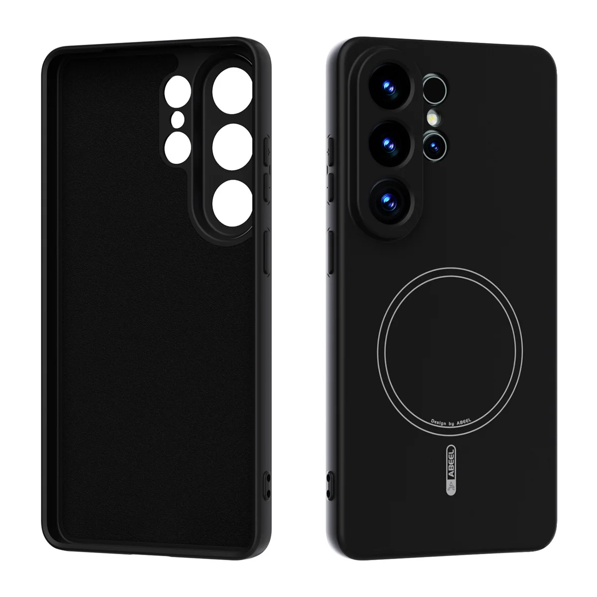 Capa De Silicone Líquido Para Celular (galaxy S24 Plus, Preta), Compatível Com Carregamento Sem Fio.