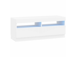 Vidaxl Gabinete De Tv Led Branco Derivados De Madeira