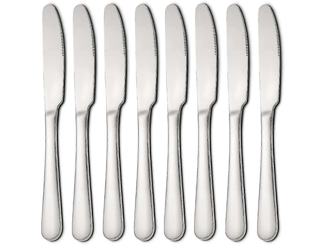 Facas De Manteiga, Conjunto De 8 Facas De Jantar, Espátula De Manteiga Em Aço Inoxidável Nostalgia88