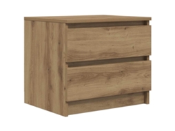 Bedside Cabinet, Bedside Cabinets Vidaxl Marrom Madeira Processada (n/a)