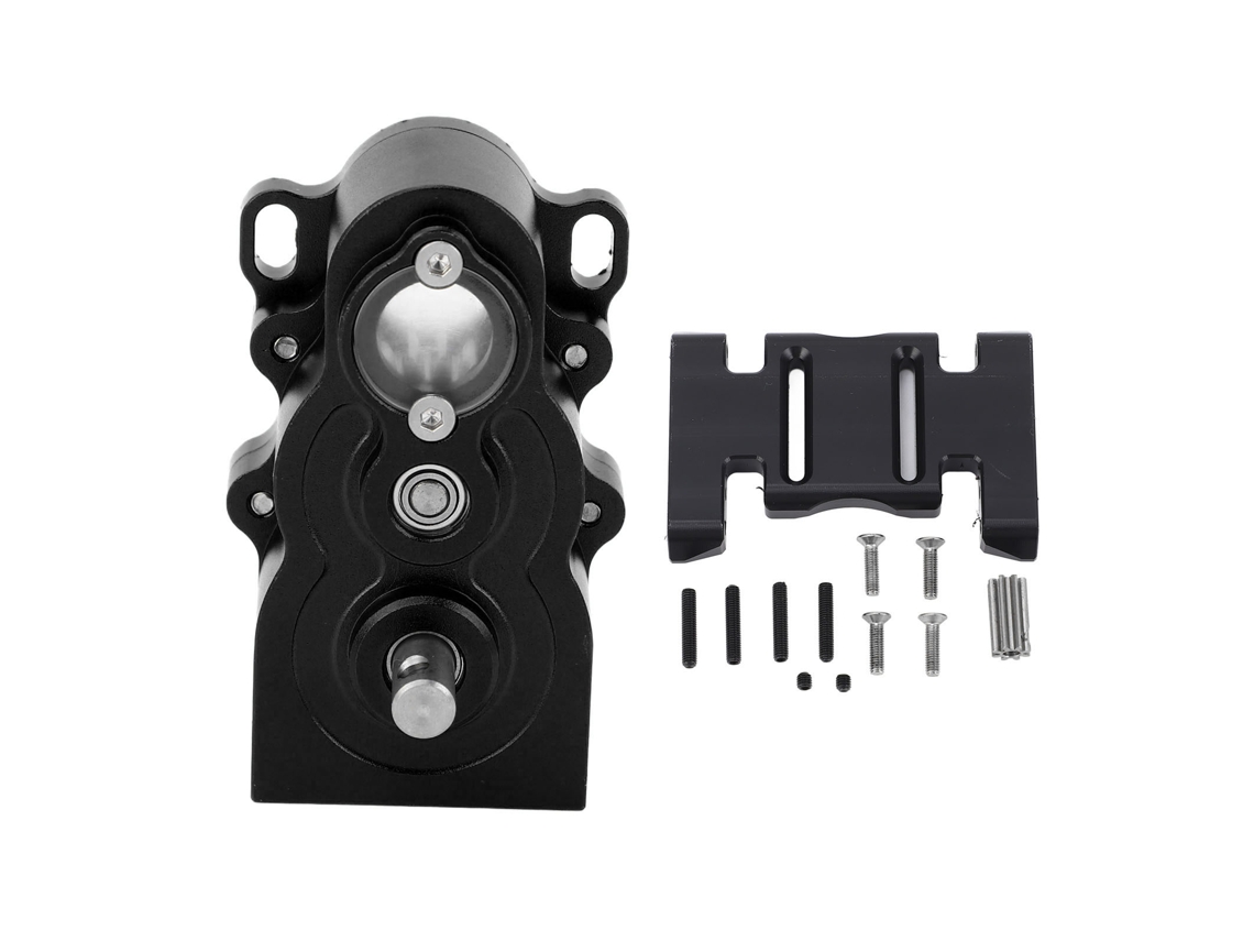 Mali caixa de Engrenagens Rc de Alumínio Cnc Vertical D1rc para Carro Controle Remoto Scx10 1/10 Peças de Upgrade Preto