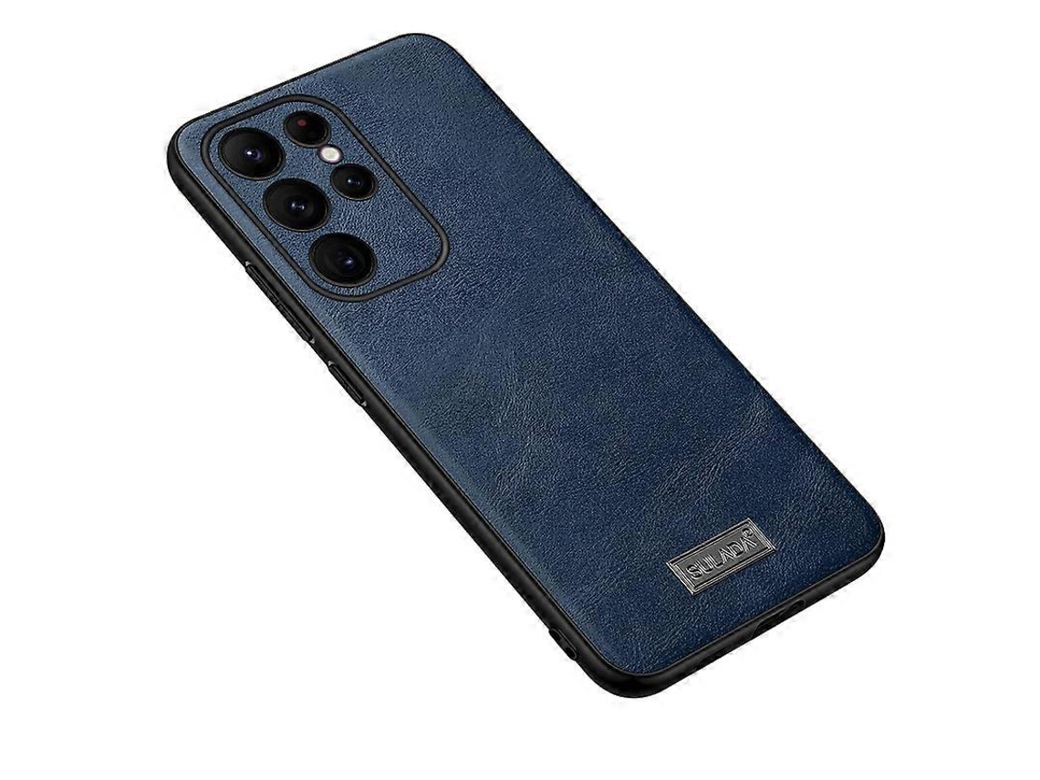 Capa De Celular Sulada À Prova De Choque, Híbrida De Tpu E Couro, Feita À Mão, Para Samsung Galaxy S23 Ultra 5g.