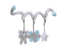 Primerox brinquedo de Pelúcia Espiral para Berço e Carrinho com Sino para Bebê de 1 Mês em Diante