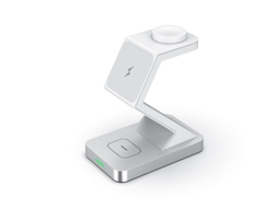 Carregador Carregamento Sem Fio Rápido Desliga Automaticamente Luz Yizhood Branco