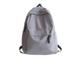 Mochila Escolar 2024 Com Alça Dupla, Grande Capacidade, Ideal Para Estudantes E Viagens, Cinza
