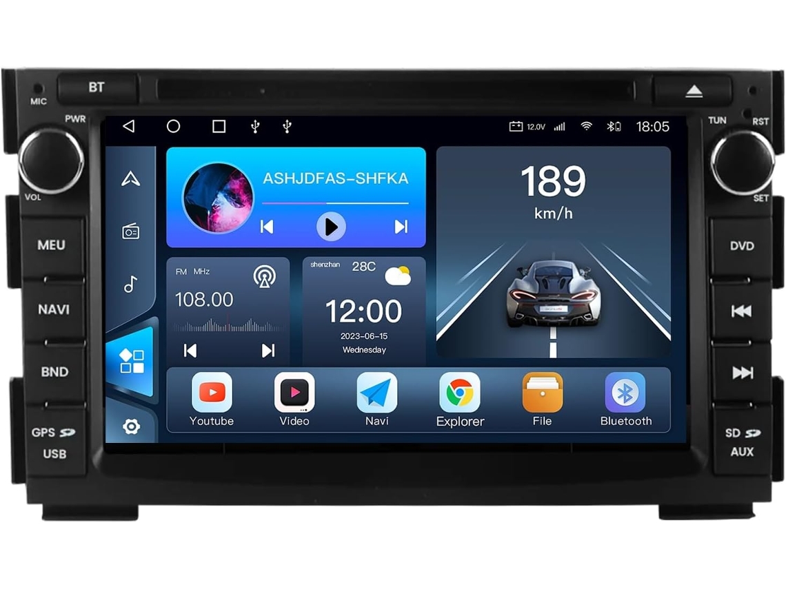 Rádio Android 15 De 7'' Para Kia Ceed 2010 2011 2012