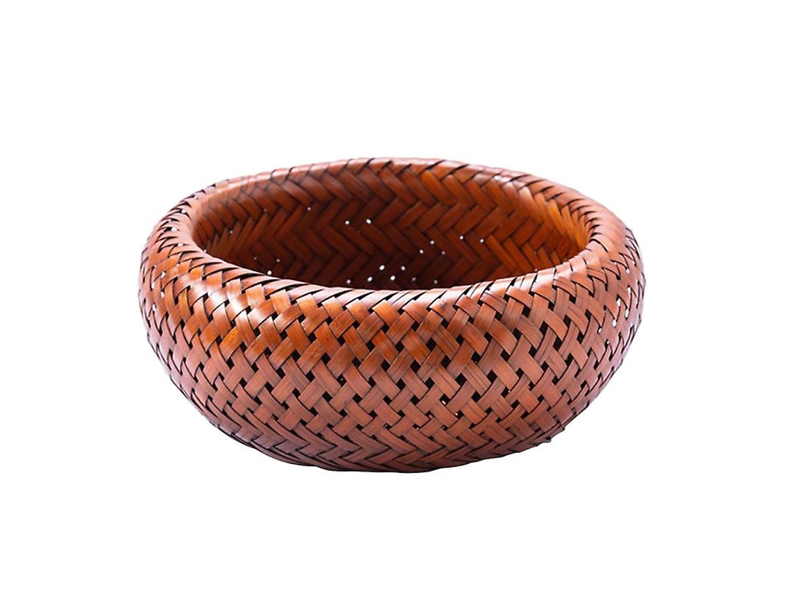 Cesta de Doces de Bambu Retrô ALLINLESS