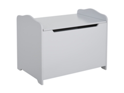 Cassapanca Portagiochi In Wood. Bench Container For Cameretta Coperchio With Pistone Pneumatico. 60x40x48cm. Gray
