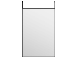 Door Mirror, Door Mirrors Vidaxl Preto Alumínio (40 X 60 Cm)