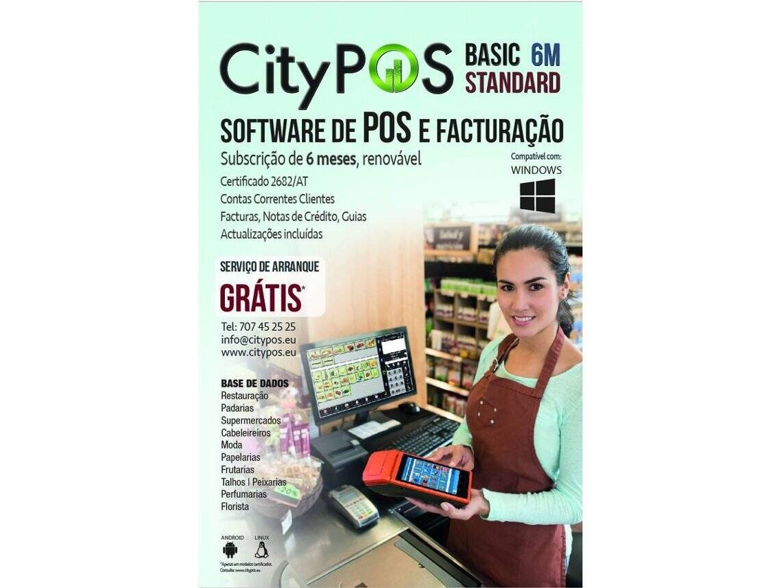 Software SITTEN CityPOS Basic (1 Dispositivo - 6 meses - PC)