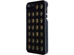 Capa iPhone 5, 5s, SE VCUBED3 Metal Skull Dourado