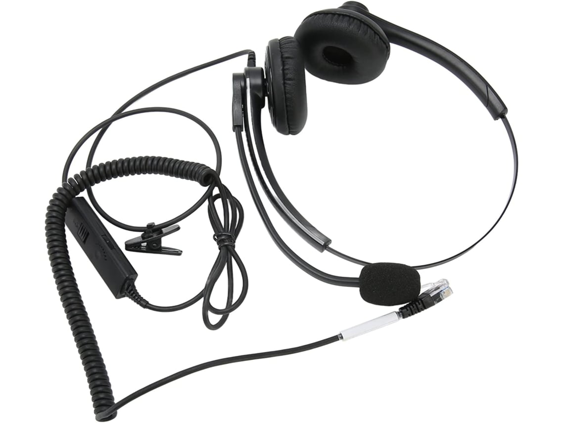 Fone De Ouvido Telefônico Com Fio E Cancelamento De Ruído, Fone De Ouvido Binaural Profissional Com Gokoco