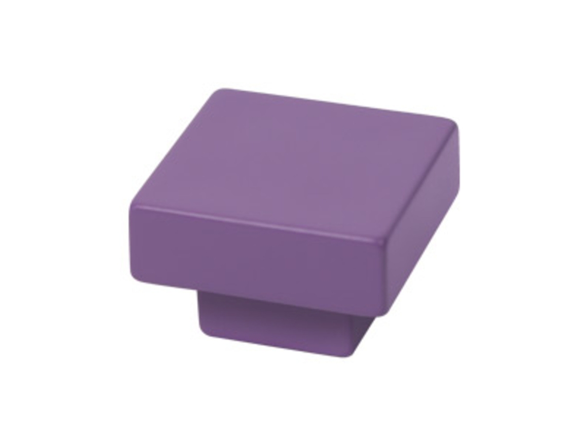 Puxador para Móveis em Abs 30x30 Mm de Diâmetro Pintado de Roxo Pacote de 36 Peças HARDWAREXCHANGE