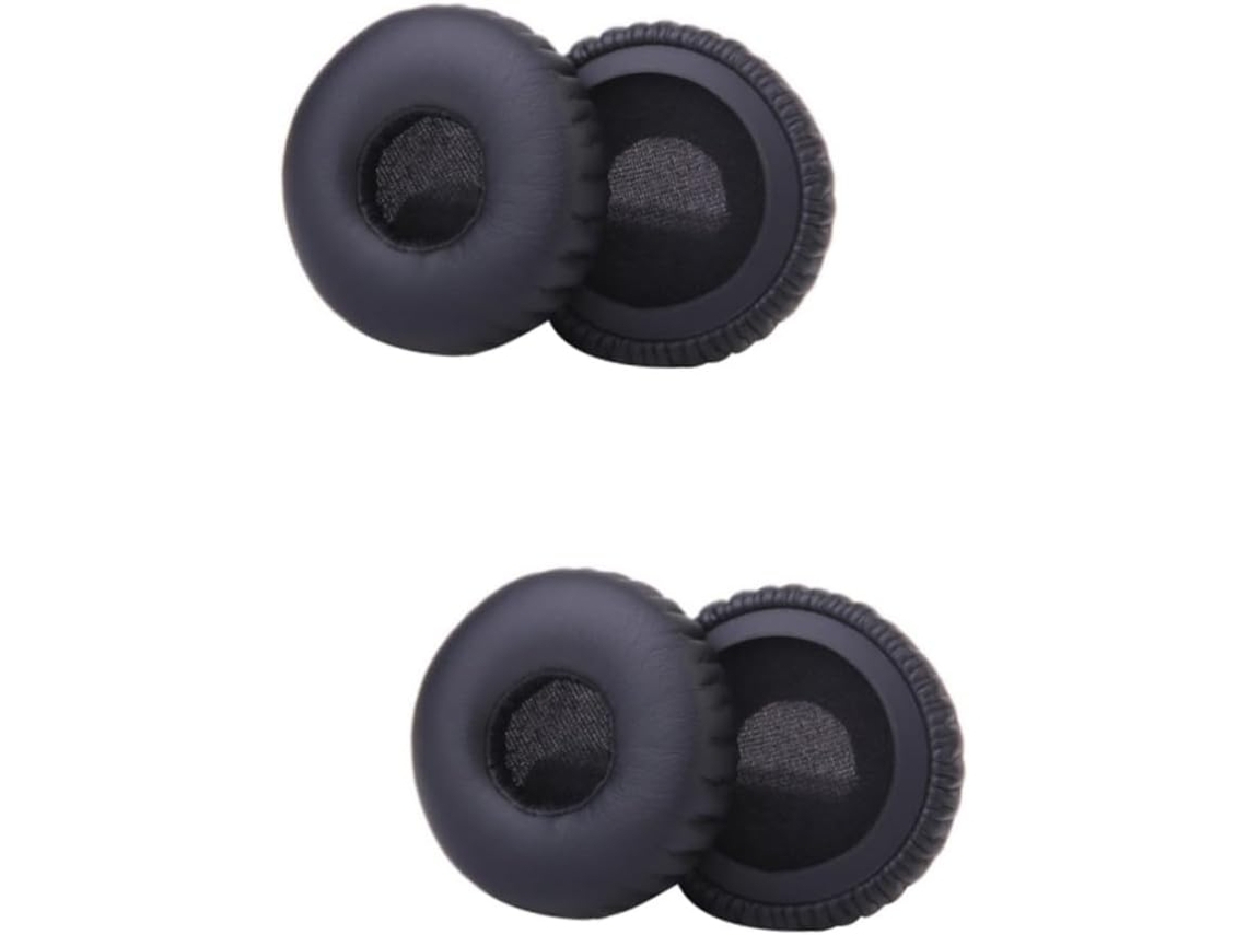 Conjunto de 2 Almofadas de Substituição para Fones de Ouvido, Espuma Preta. SFUSHOS