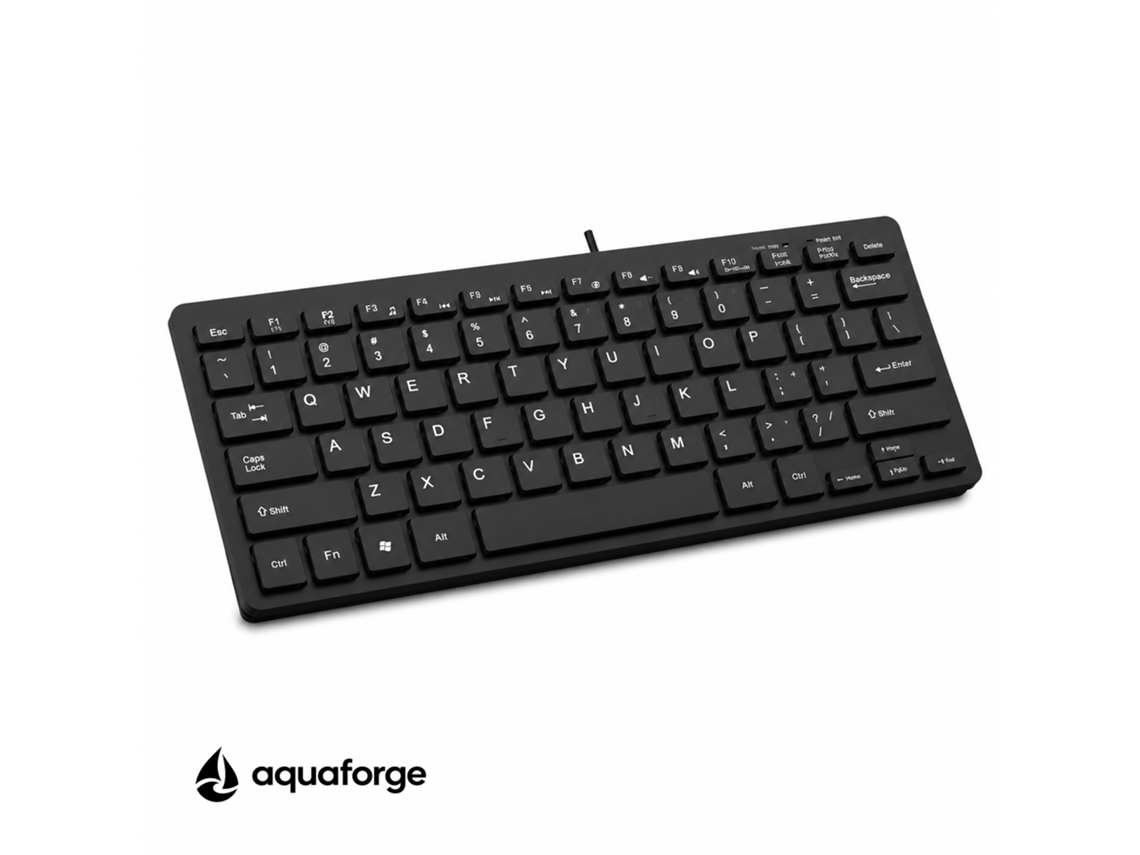 Teclado Usb Com Fio Compacto Preto