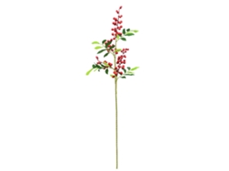 Laxiscreed Ramos De Falso Fruto Vermelho Com Folhas Para Decoração De Casa E Eventos
