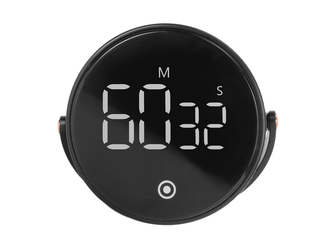 Timer Digital de Cozinha LED 3in Rotativo Magnético Baixo Ruído | S/MARCA