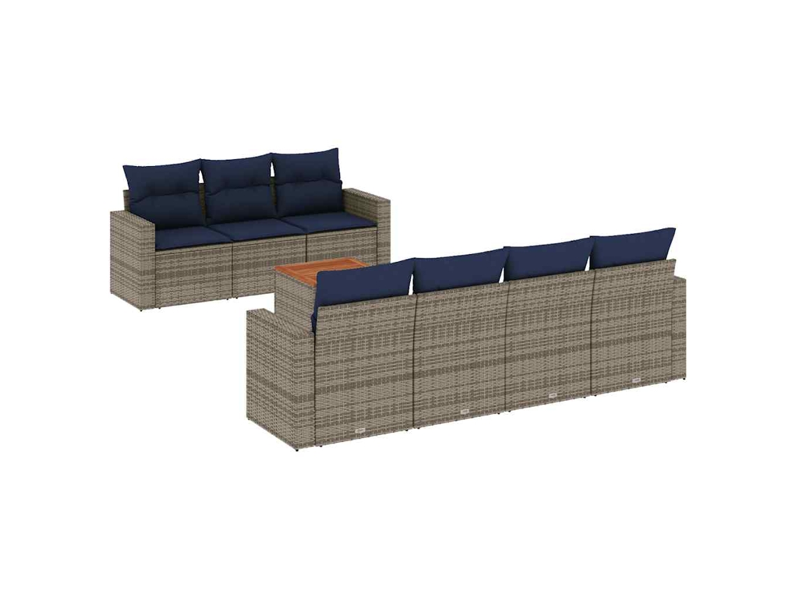 Garden Sofa Set, Garden Sofa Sets Vidaxl Cinzeto Rattan / Vime (n/a)