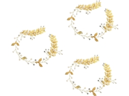 Conjunto De 3 Peças: Coroa De Casamento E Elegante Tiara Para Noiva, Acessório Para Festa.