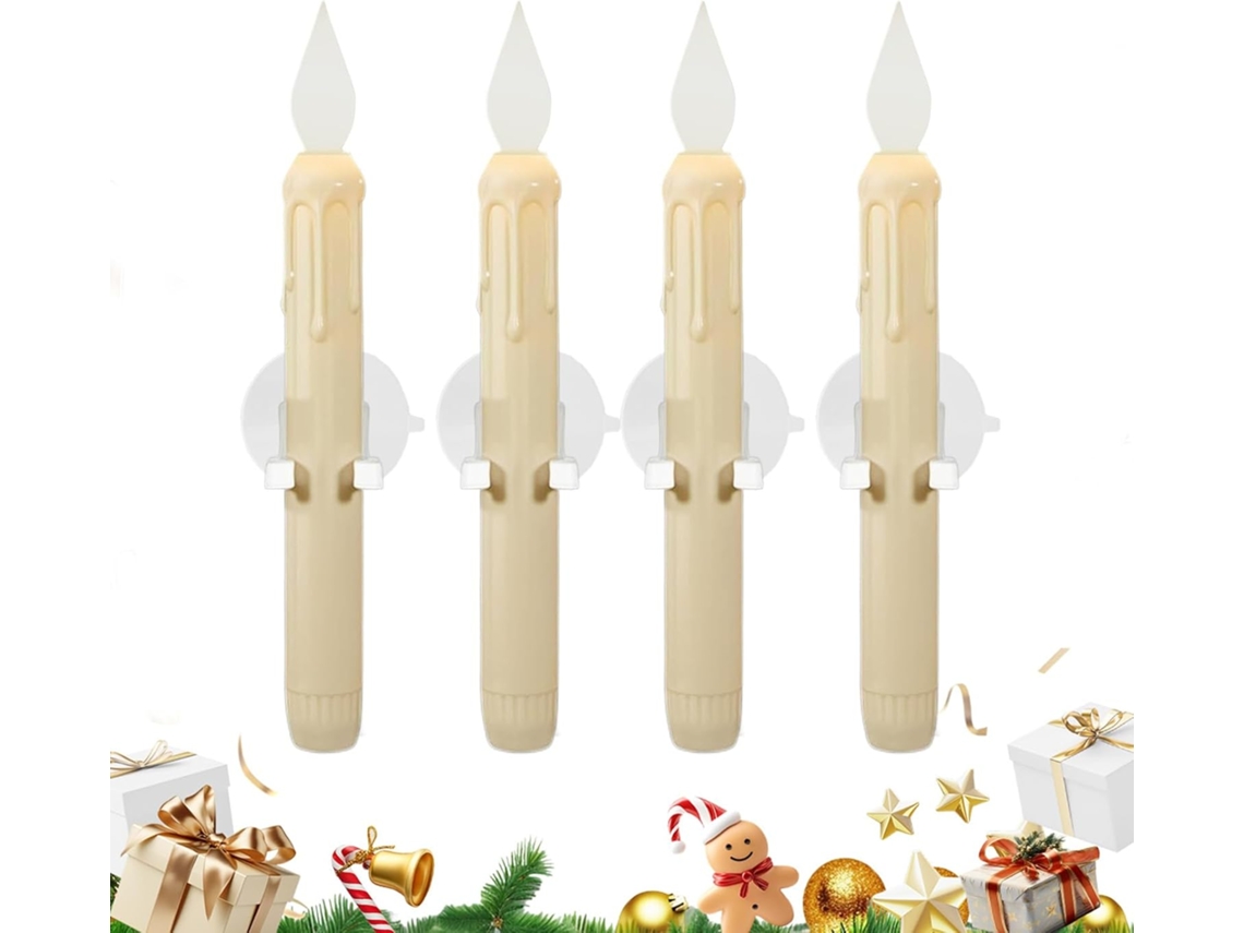 Velas Sem Chama, Velas Led Sem Chama Com Sensor De Movimento | Conjunto De 4 Luzes A Bateria Com Ven Gokoco