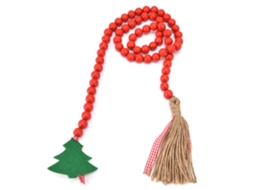 Laxiscreed Colar De Bolas E Ornamentos De Madeira Para Decoração Festiva De Casa